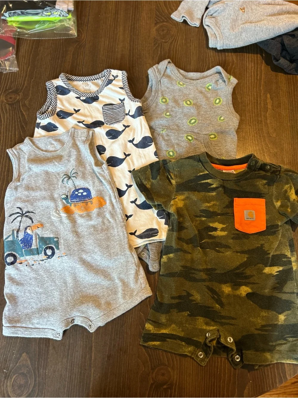 Baby Boy Summer Romper Bundle Carter’s GAP 12M 12-18M